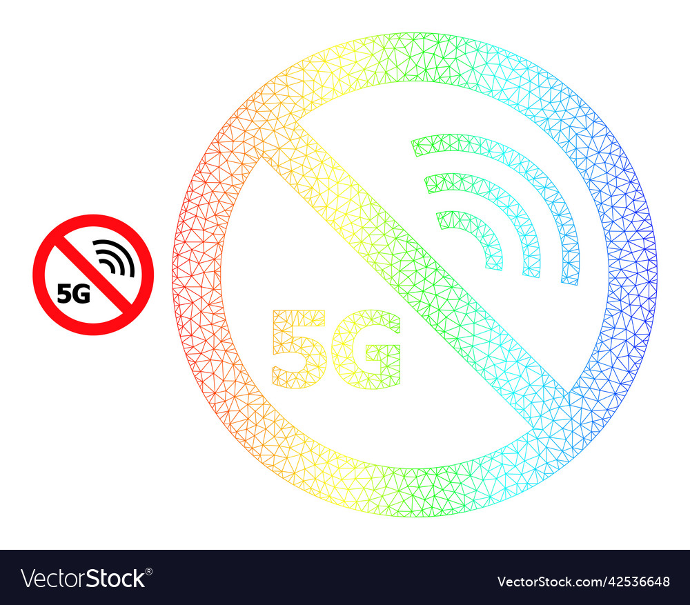 Spectrum mesh gradient stop 5g icon