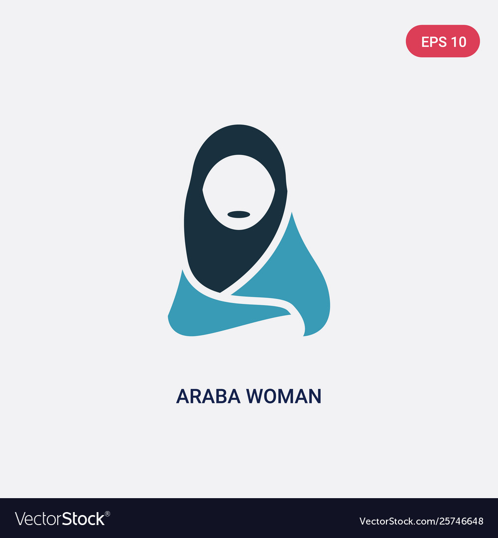 Two color araba woman icon from other concept