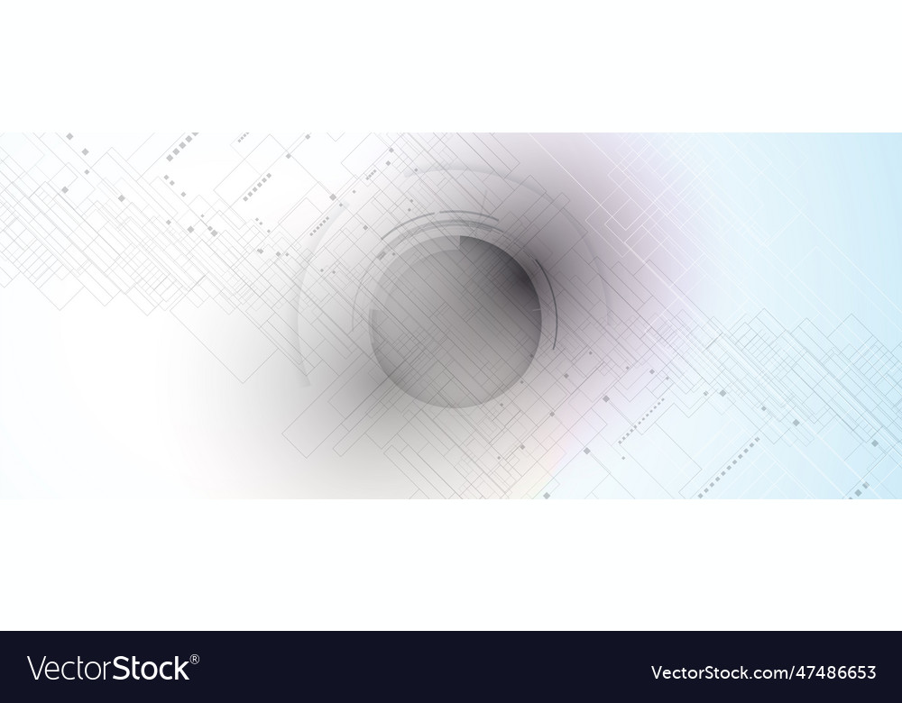 Abstract structure circuit computer technology vector image Abstract structure circuit computer technology