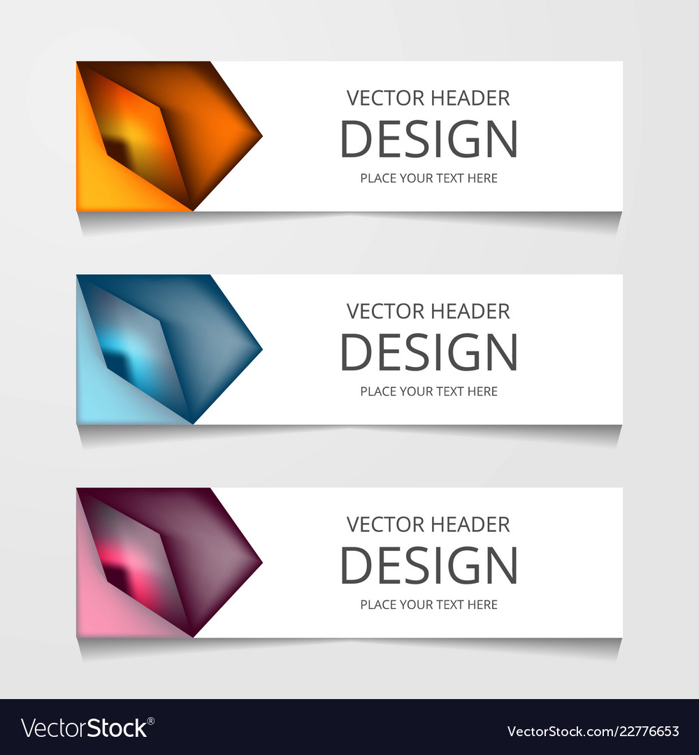 Abstract web banner design background or header