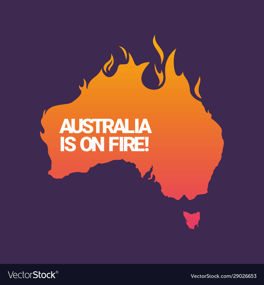 Australia is on fire poster