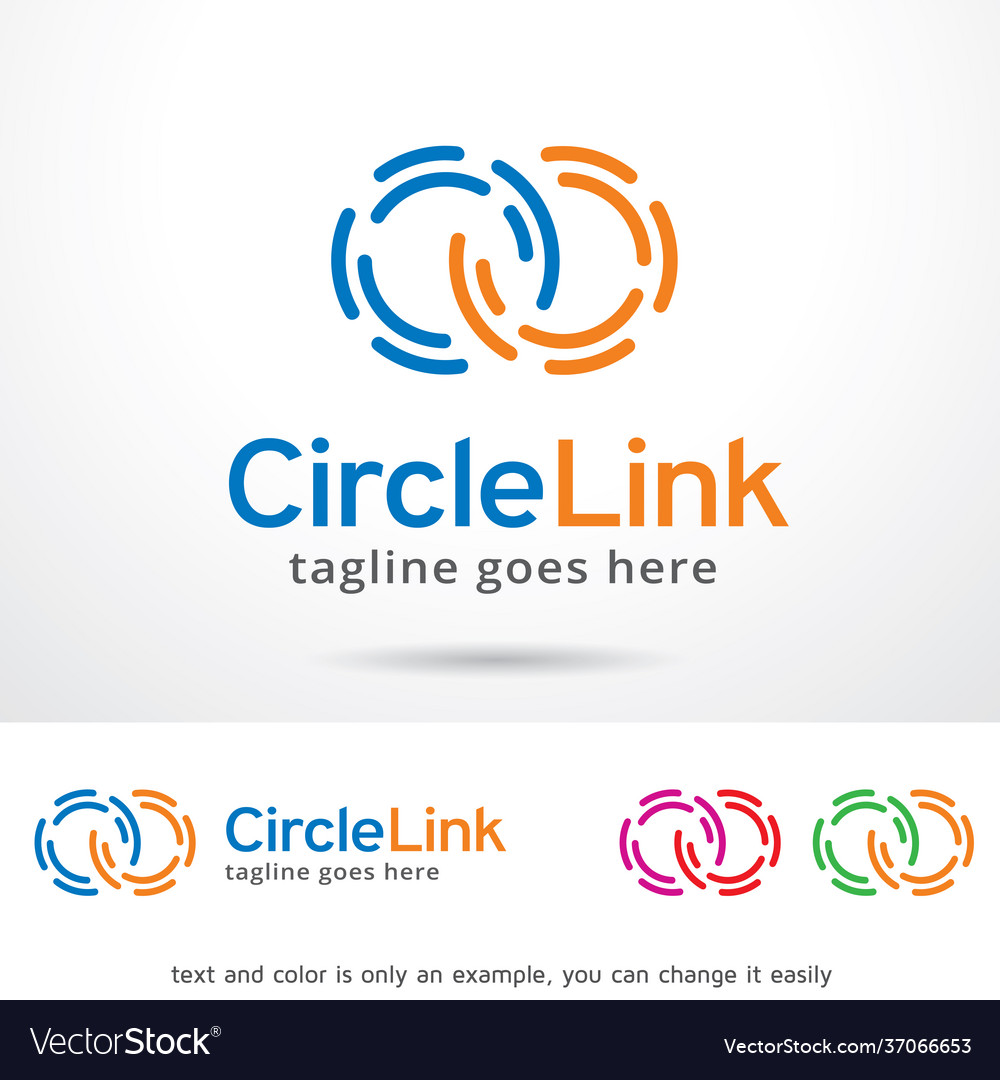 Circle logo template Royalty Free Vector Image