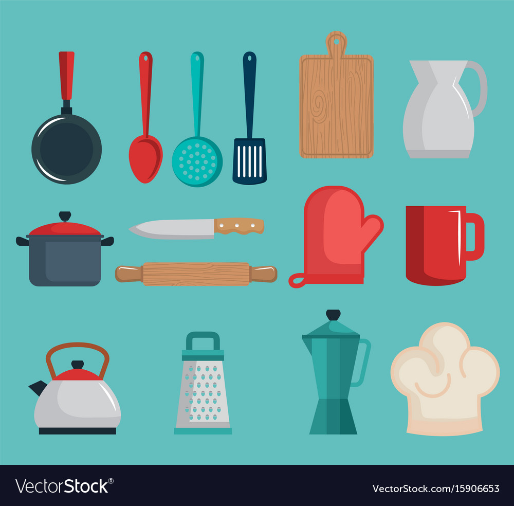 Colorful kitchenware design