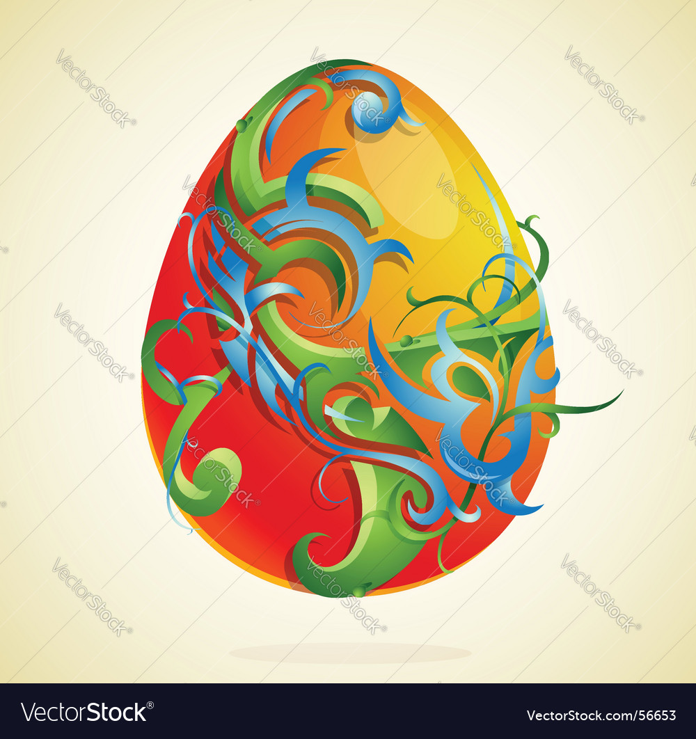 Easter egg Royalty Free Vector Image - VectorStock