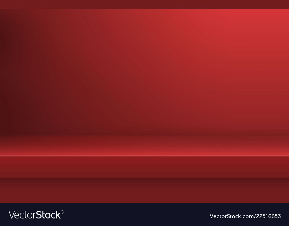 Empty color shelve with shadow vector image Empty color shelve with shadow