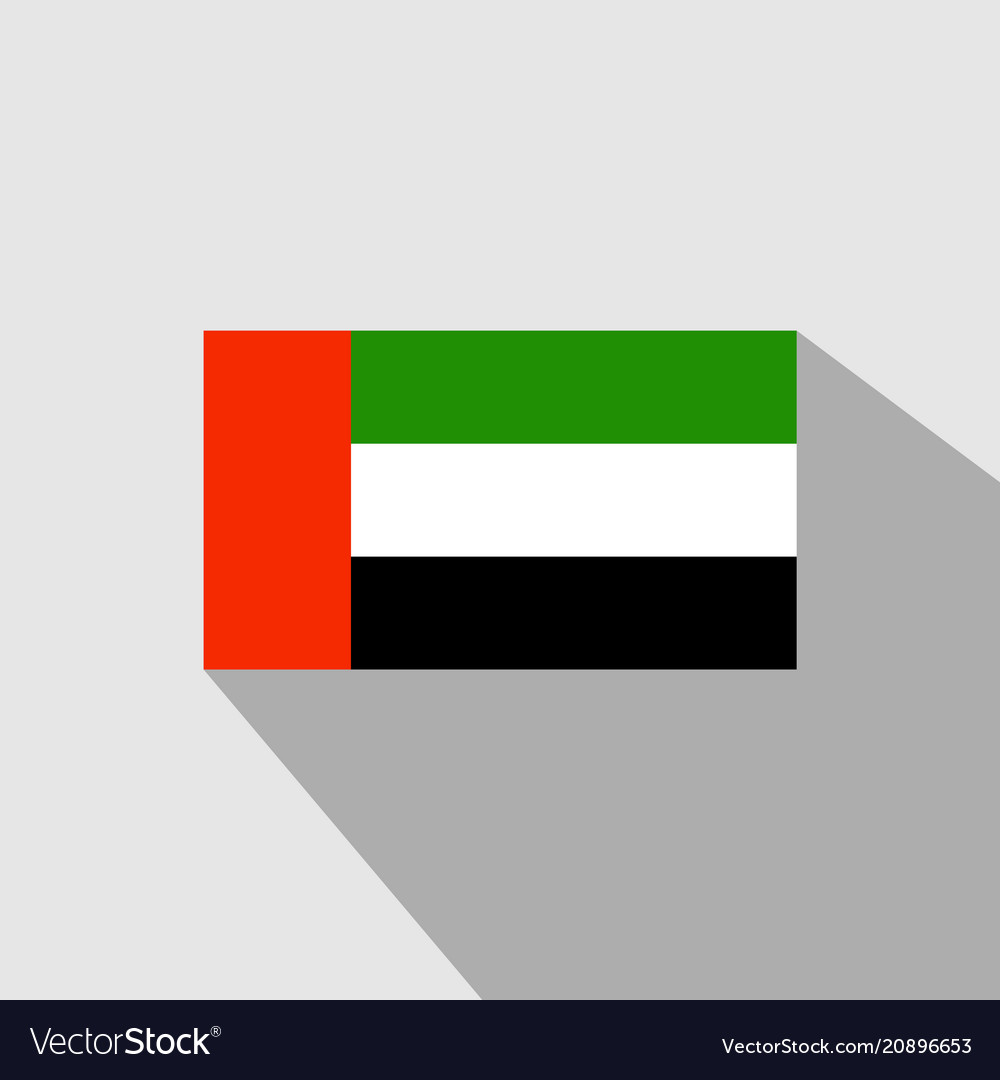 Flag of united arab emirates Royalty Free Vector Image