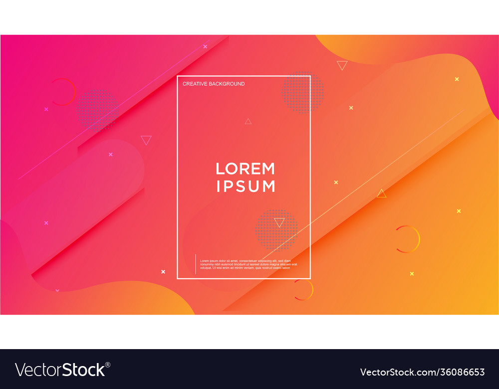 Minimal geometric background dynamic shapes Vector Image Minimal geometric background dynamic shapes