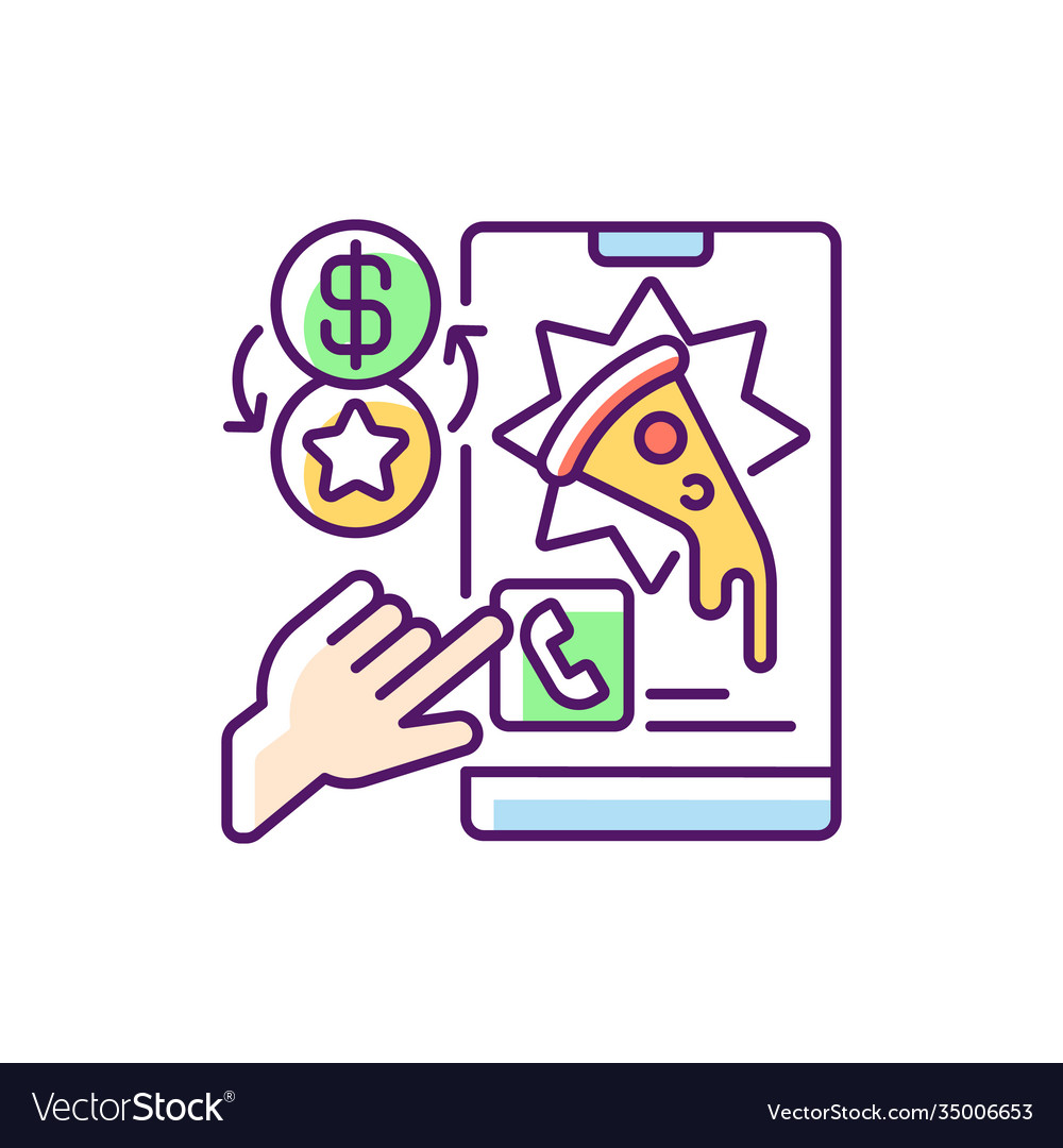 Rewards program rgb color icon vector image Rewards program rgb color icon