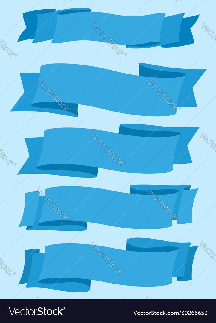 Ribbon set collection Royalty Free Vector Image