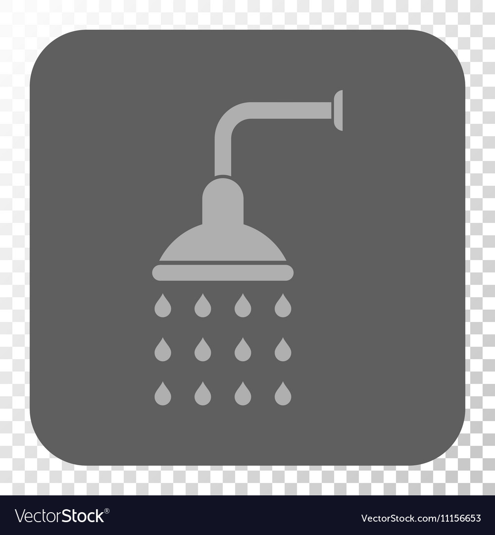 Shower rounded square button