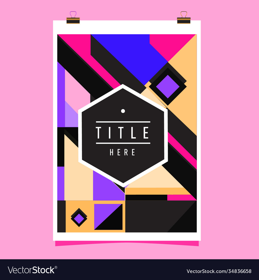 Abstract colorful geometric pattern background vector image Abstract colorful geometric pattern background
