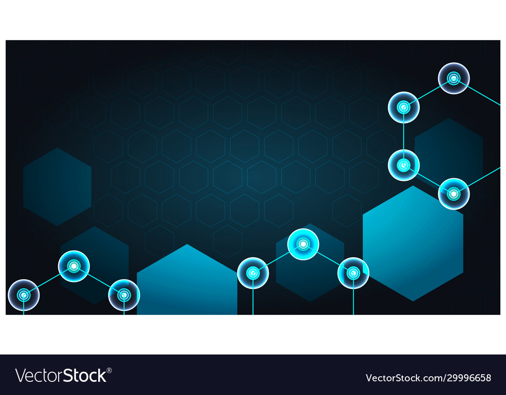Abstract from hexagon technological Vector Image Abstract from hexagon technological