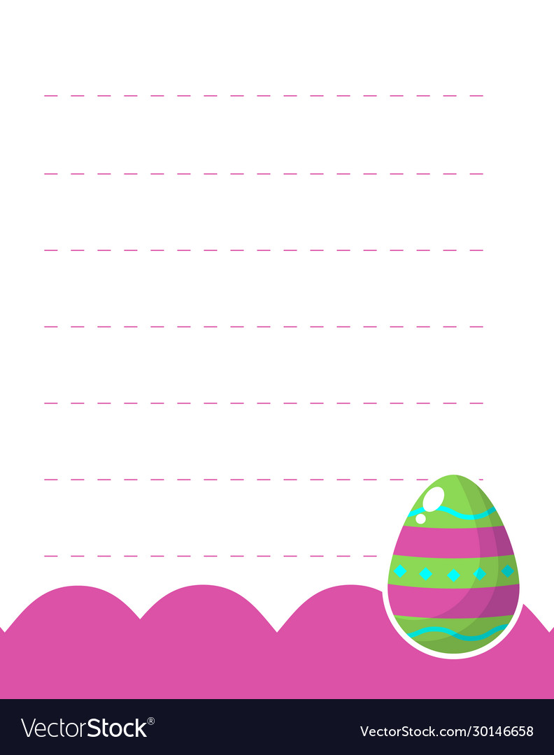 Design element notebook and diary with easter egg vector image Design element notebook and diary with easter egg