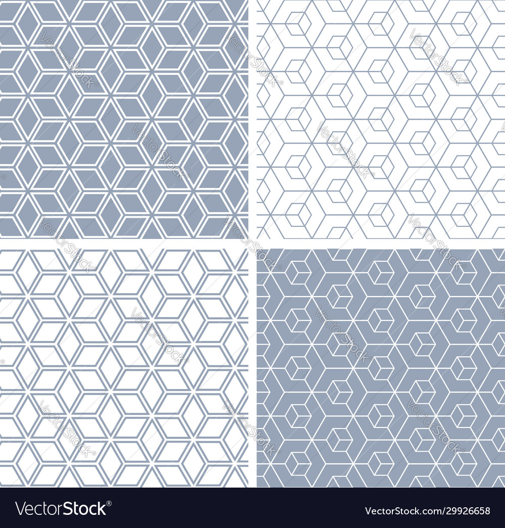 Geometric Hexagon Pattern Set