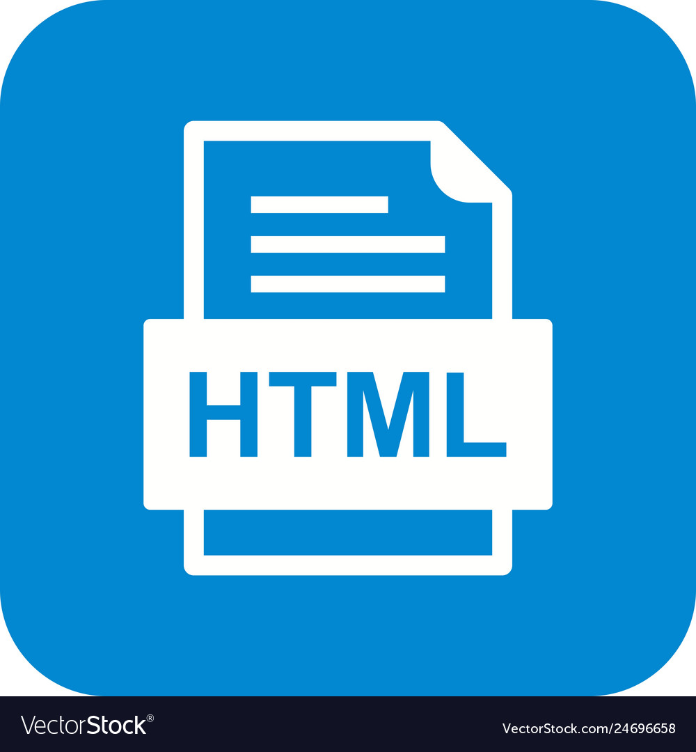 Html file document icon