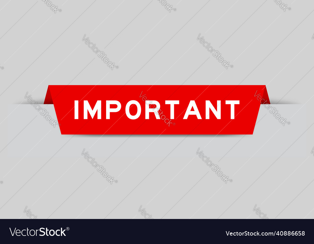 Important Label with Text