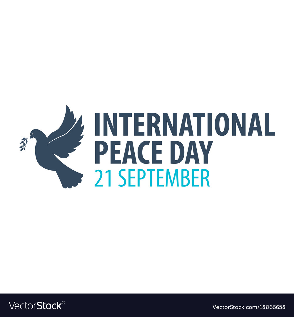 International peace day logo or emblem 21