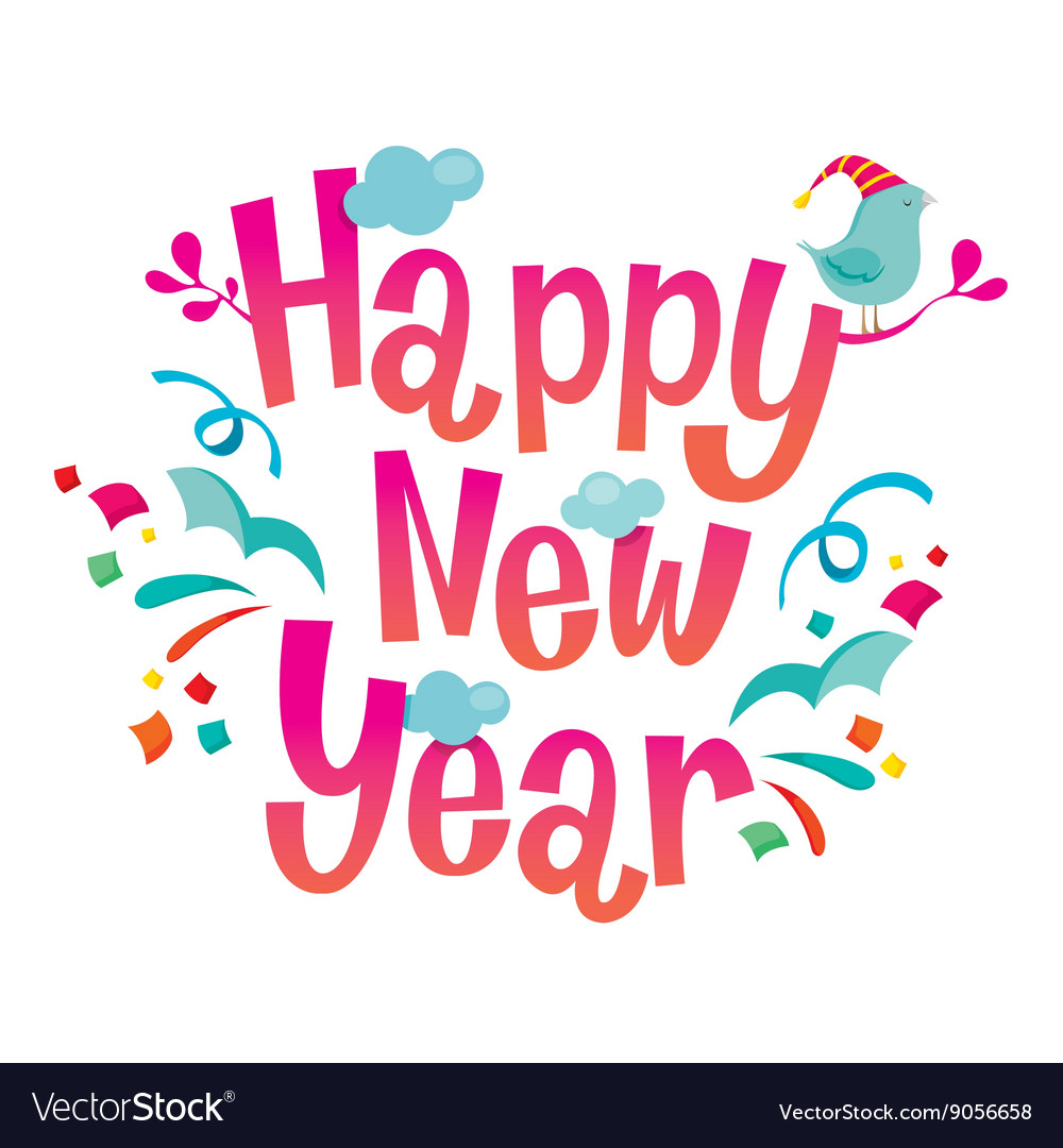 New Year Festive Lettering