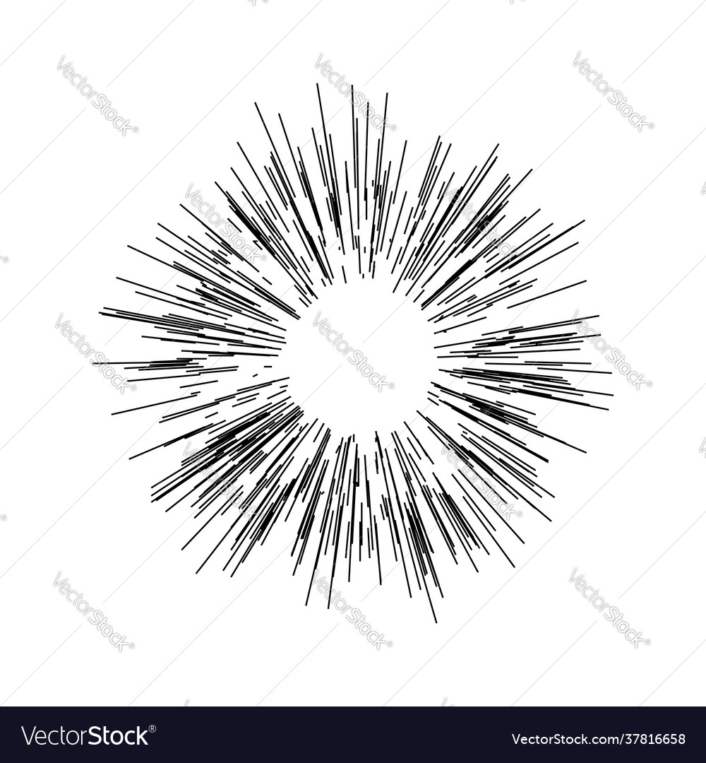 Radial radiating lines beams rays random