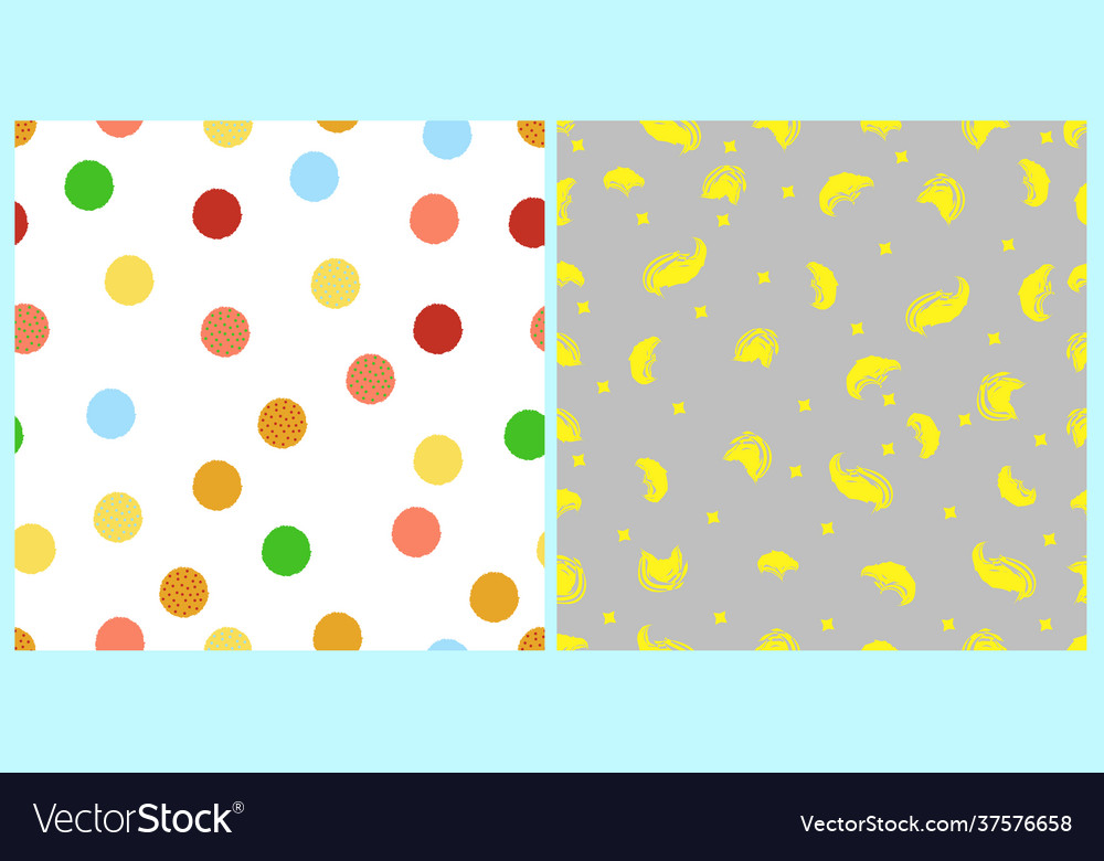Seamless patterns vector image Seamless patterns
