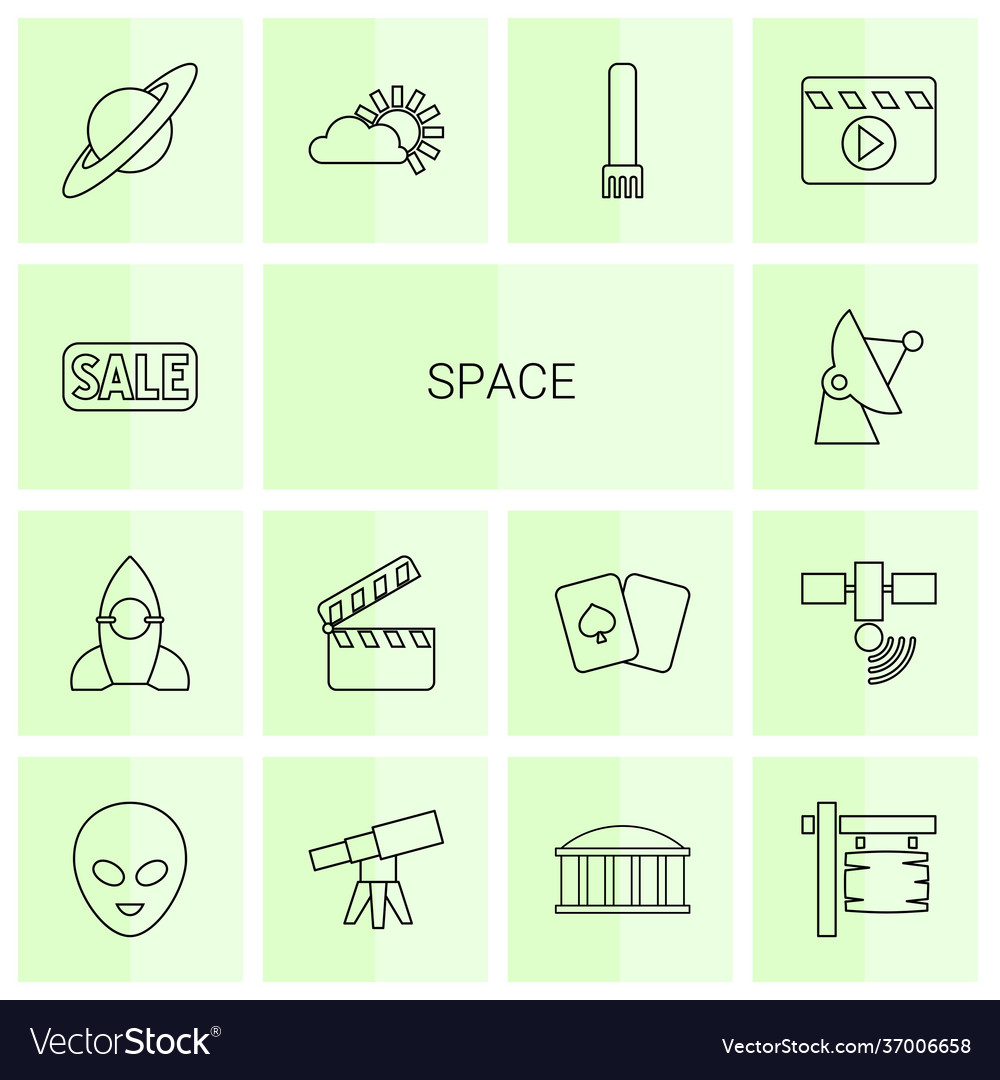 Space Icon Set - Trendy & Modern