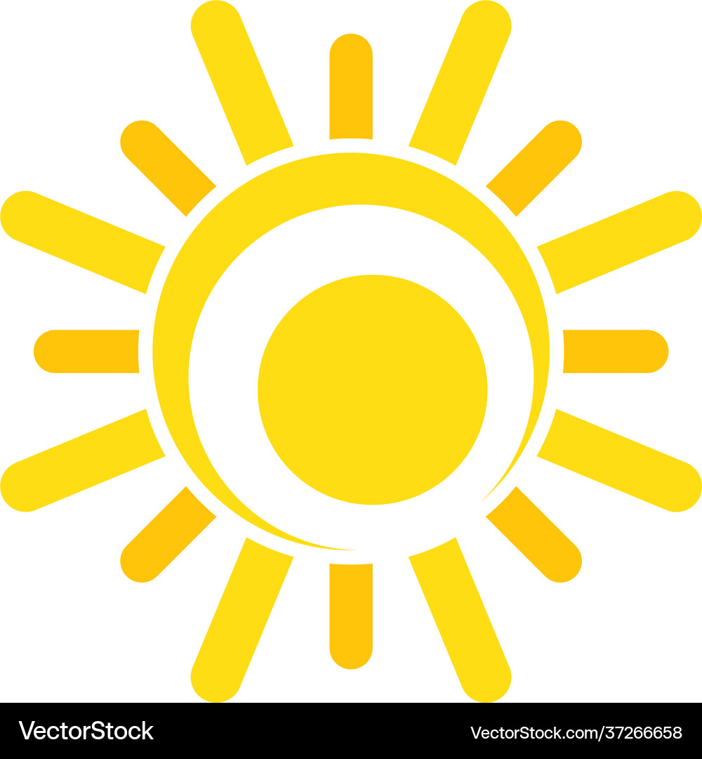 Sun logo Royalty Free Vector Image - VectorStock