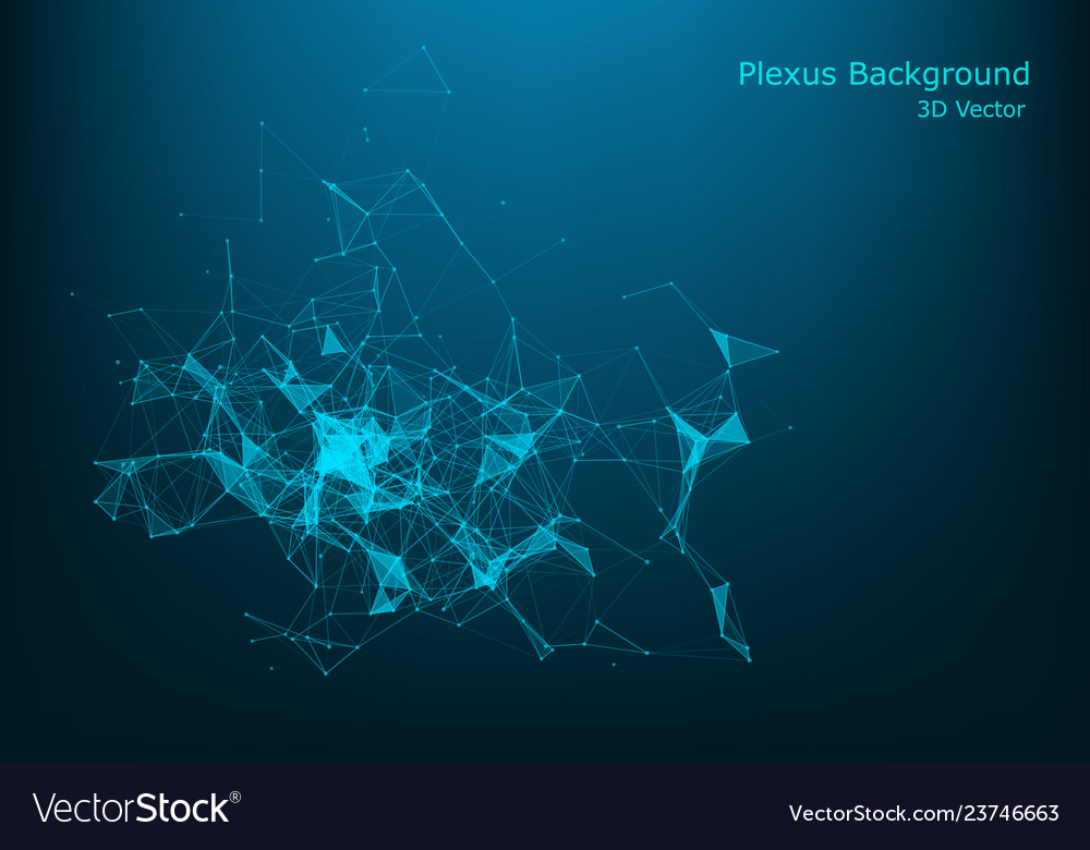 3d plexus like background technology vector image 3d plexus like background technology