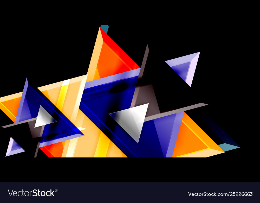 3d triangular minimal abstract background vector image 3d triangular minimal abstract background