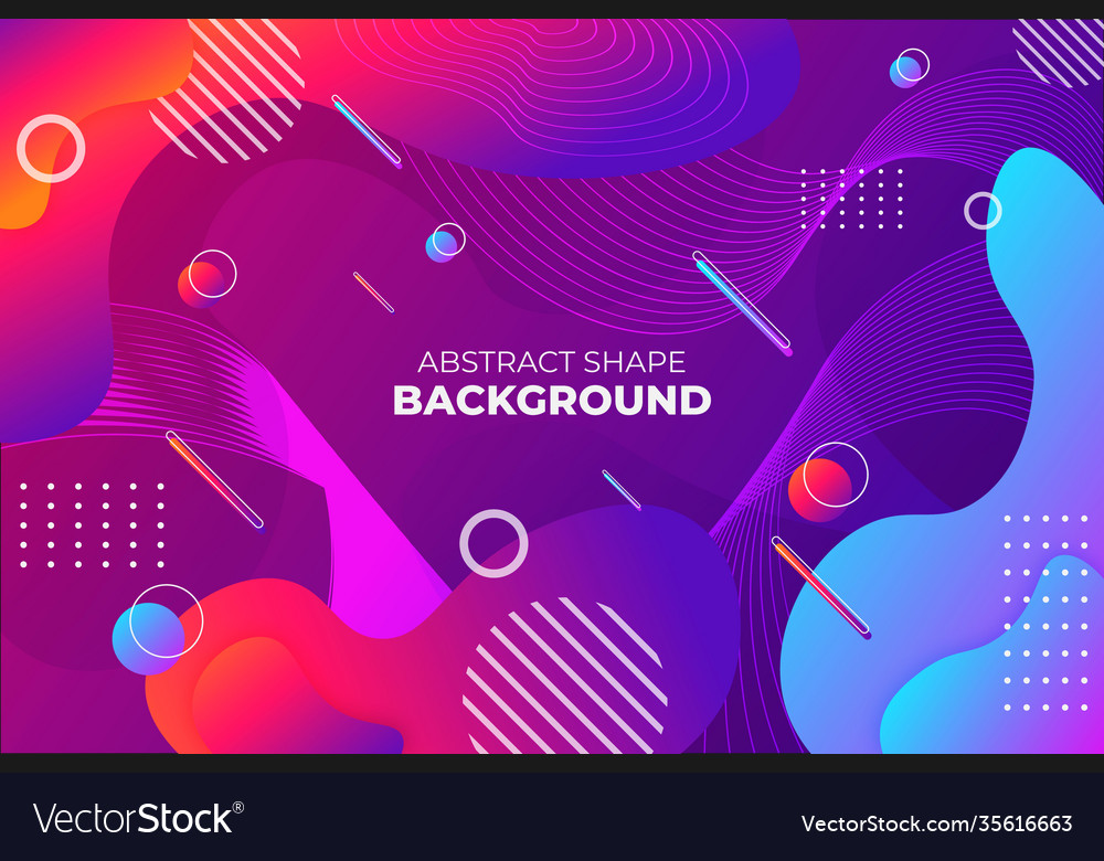 Abstract shape colorful background