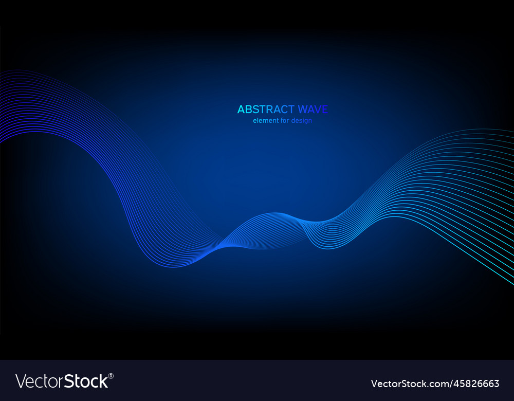 Abstract wave element for design digital