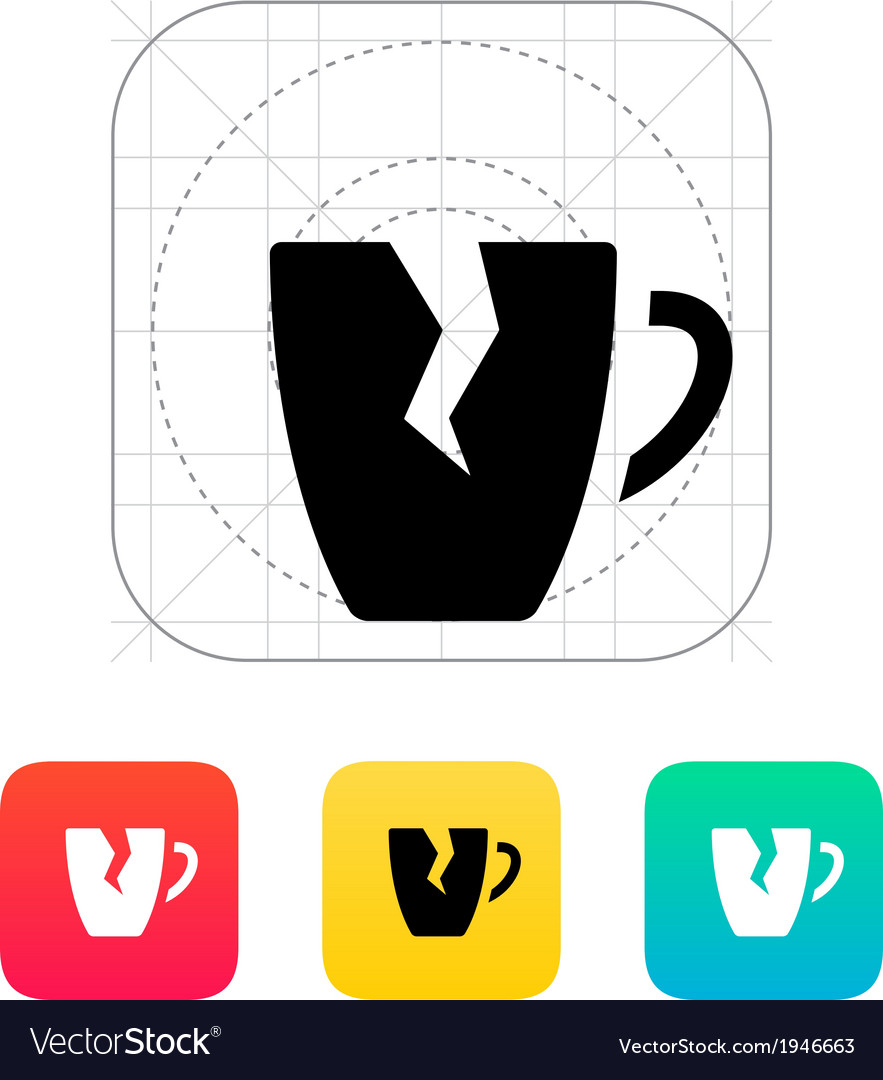 Broken cup icon