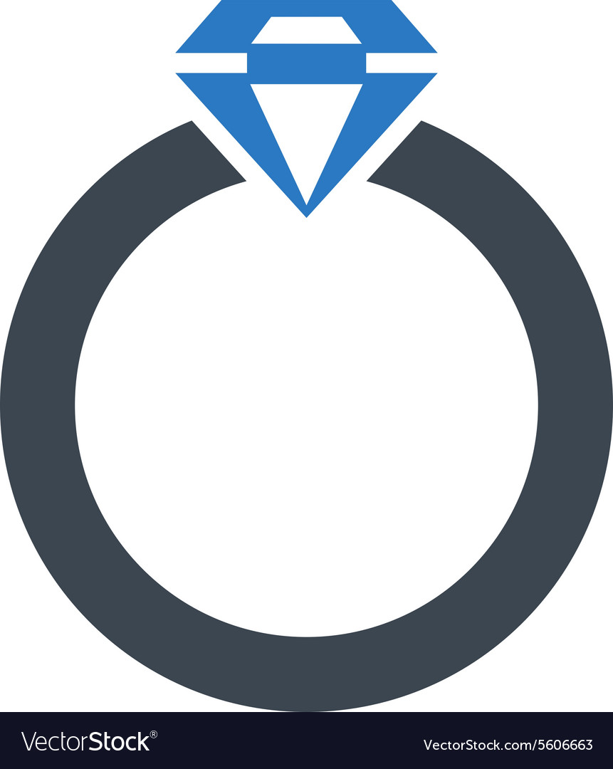 Diamond ring icon from commerce set