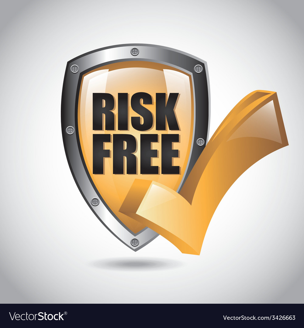 Risk free design Royalty Free Vector Image - VectorStock