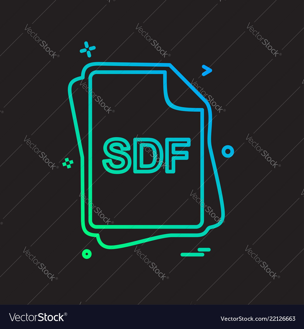 Sdf file type icon design