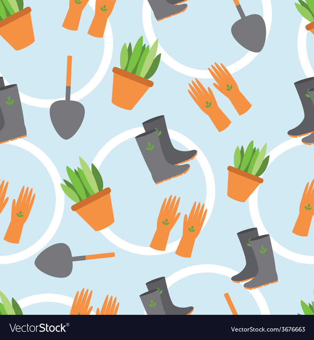 Seamless pattern tools for working in the garden