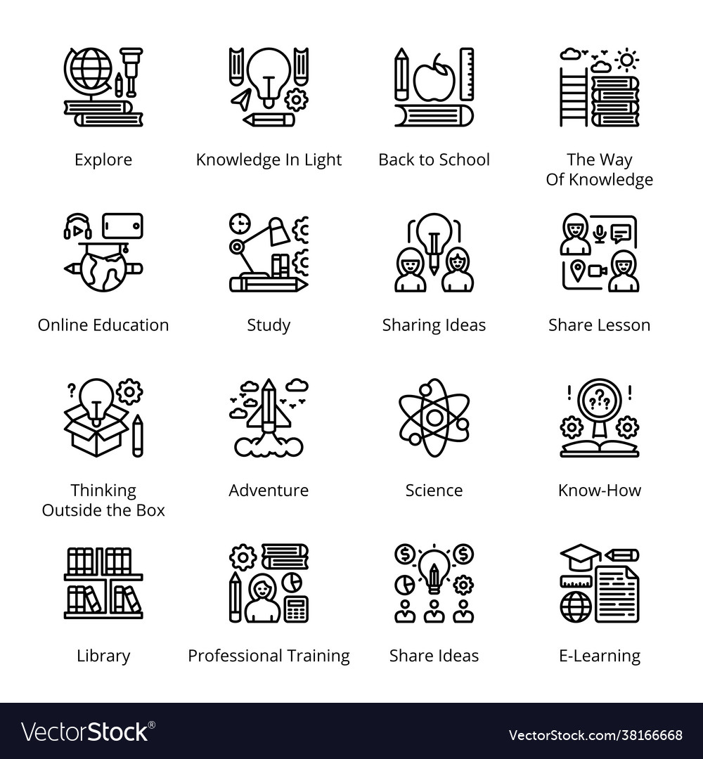 Back to school - Free education icons