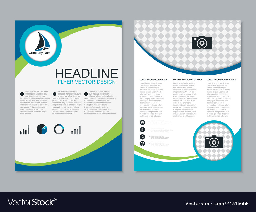 Modern professional two-sided flyer design