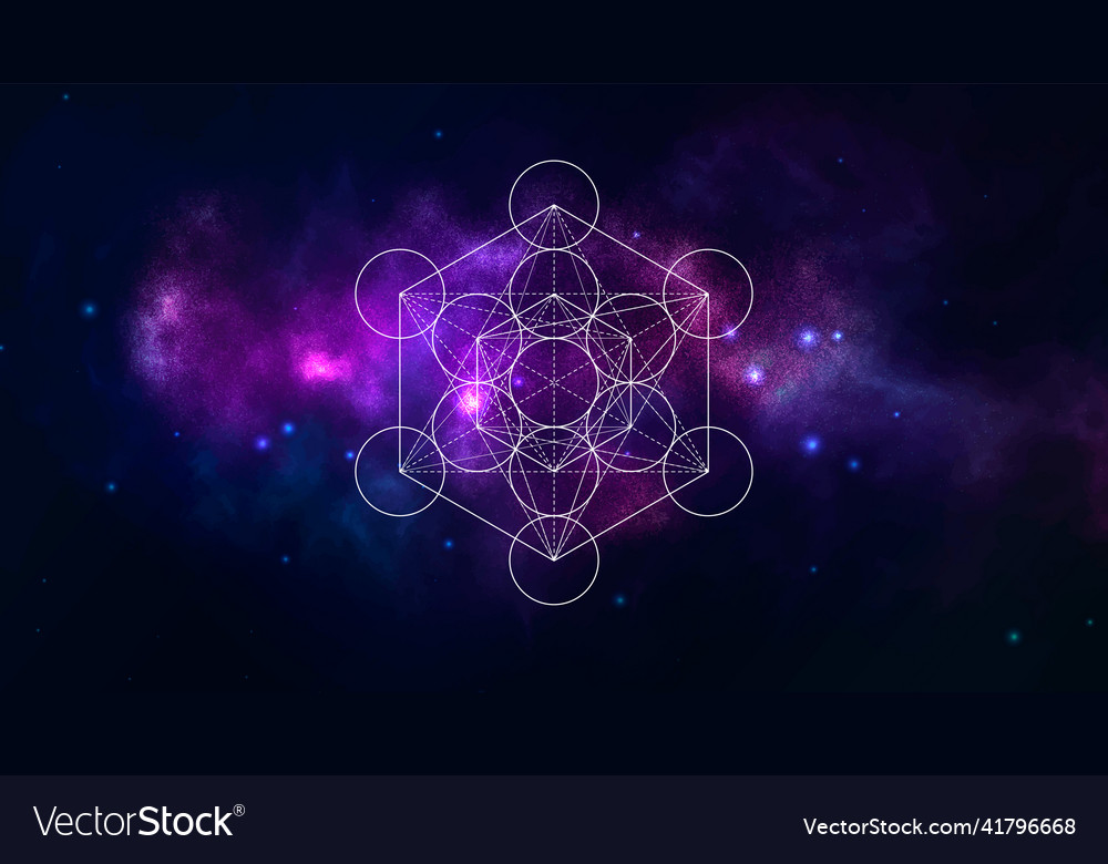 Mystical sacred geometry symbol spirituality vector image Mystical sacred geometry symbol spirituality