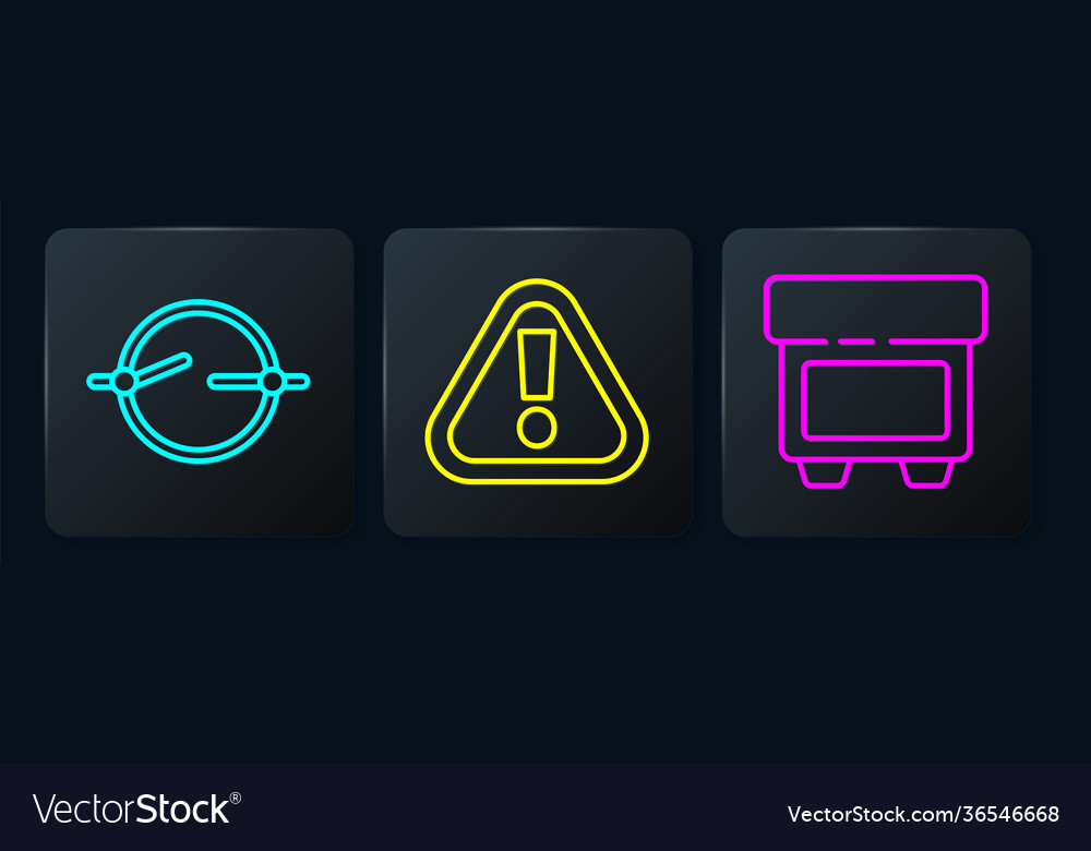 Set line electric circuit scheme fuse Vector Image Set line electric circuit scheme fuse