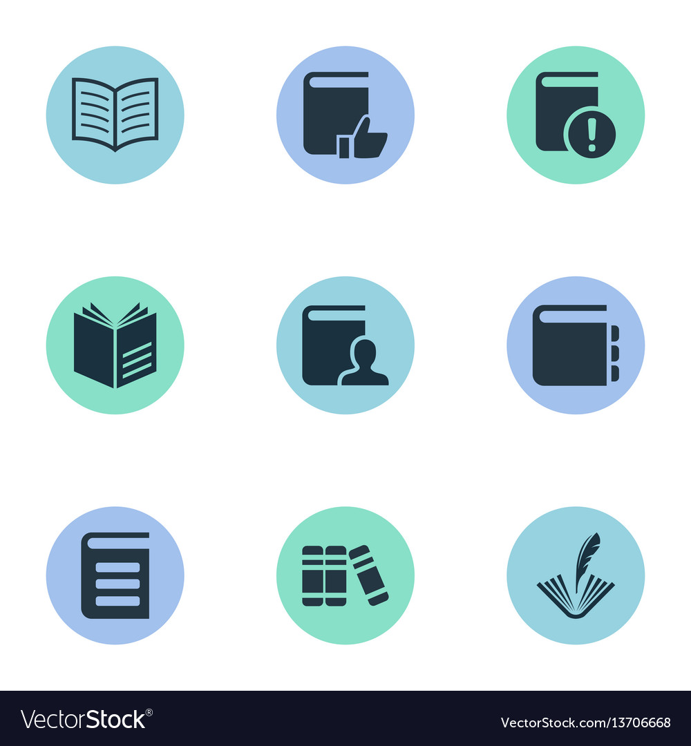 Set of simple knowledge icons