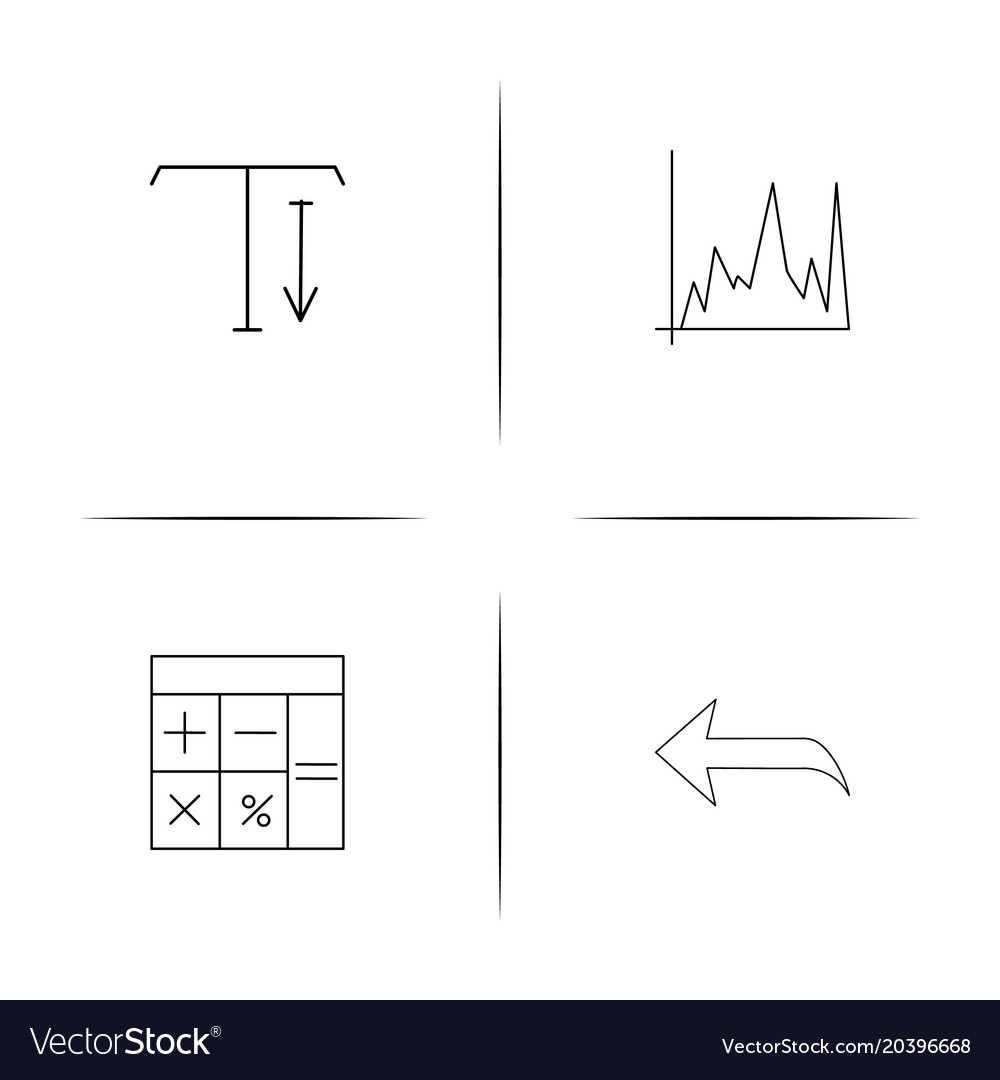 Web und Text einfache lineare Icon setsimple Umriss