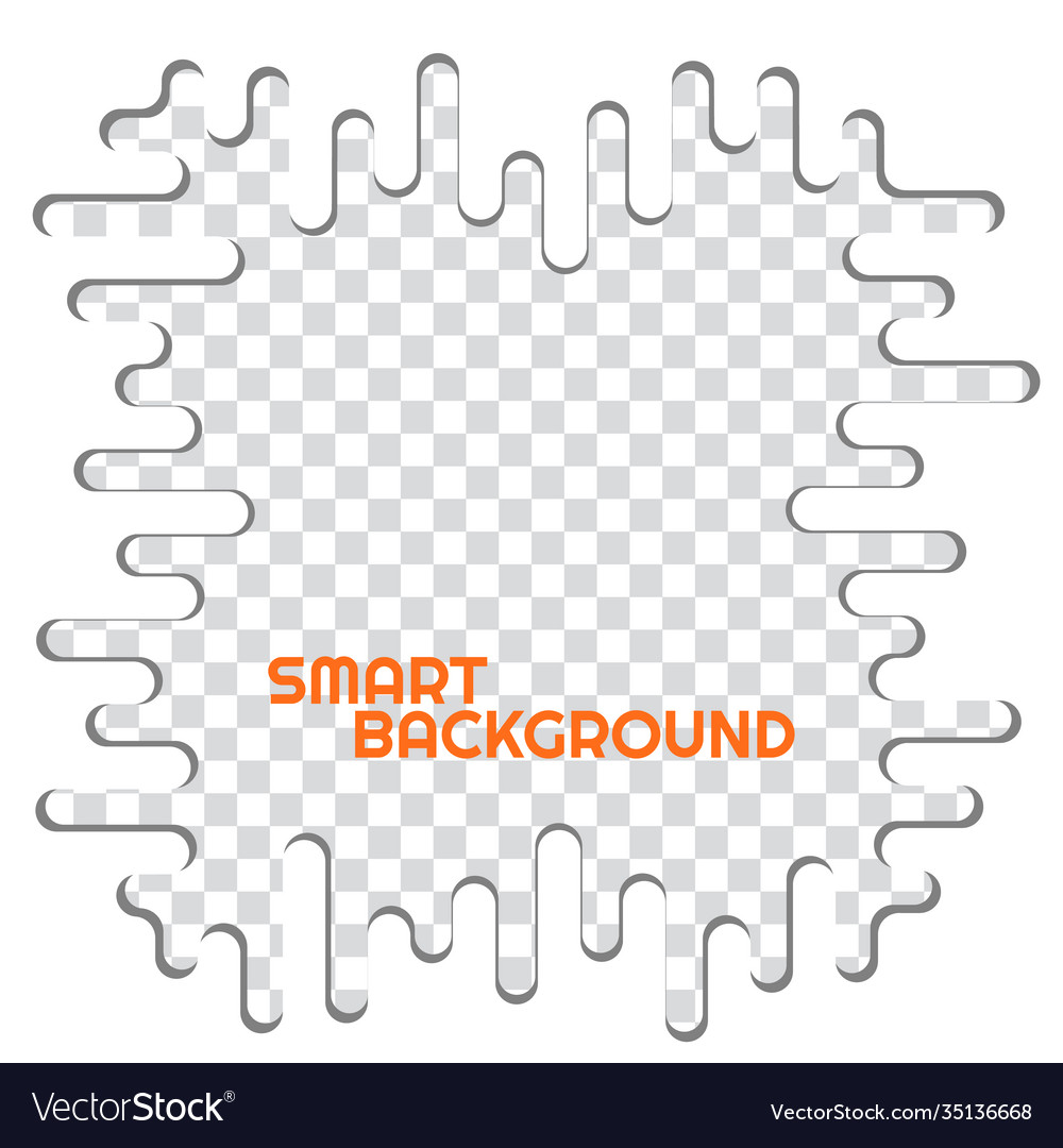 White fluid waves frame with shadow abstract vector image White fluid waves frame with shadow abstract