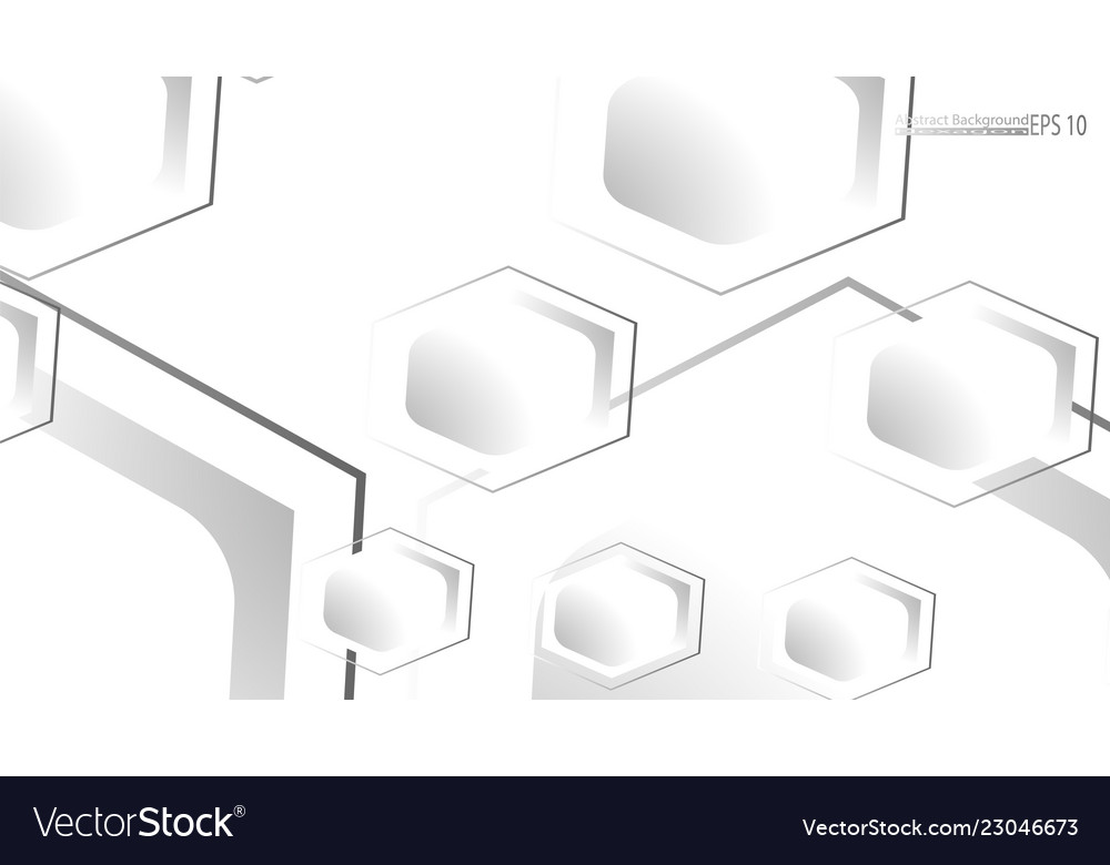 Abstract background concepts of hexagon shapes Vector Image Abstract background concepts of hexagon shapes