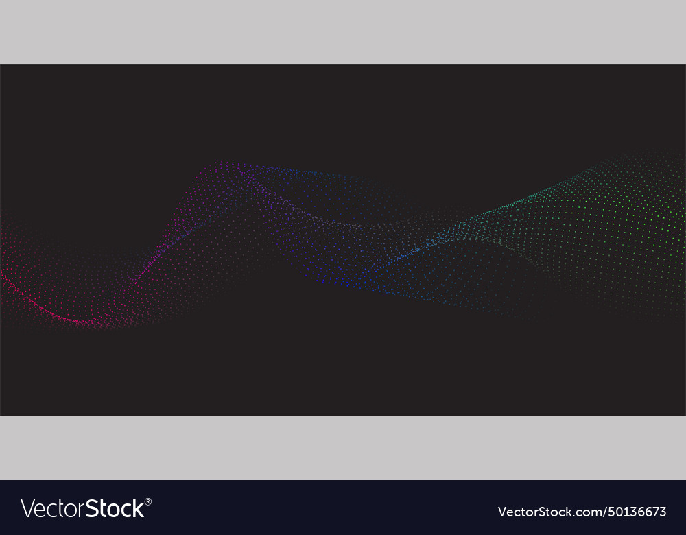 Abstract background with flowing particles Vector Image Abstract background with flowing particles