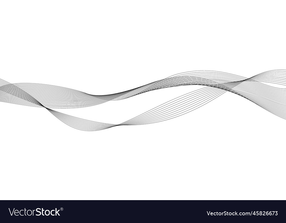 Abstract wave element for design digital