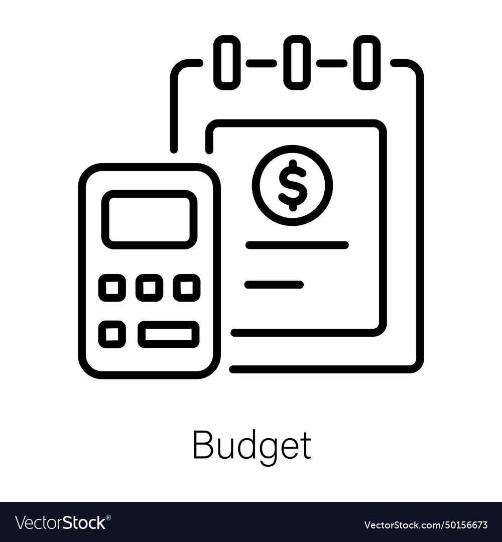 Budget Royalty Free Vector Image - VectorStock