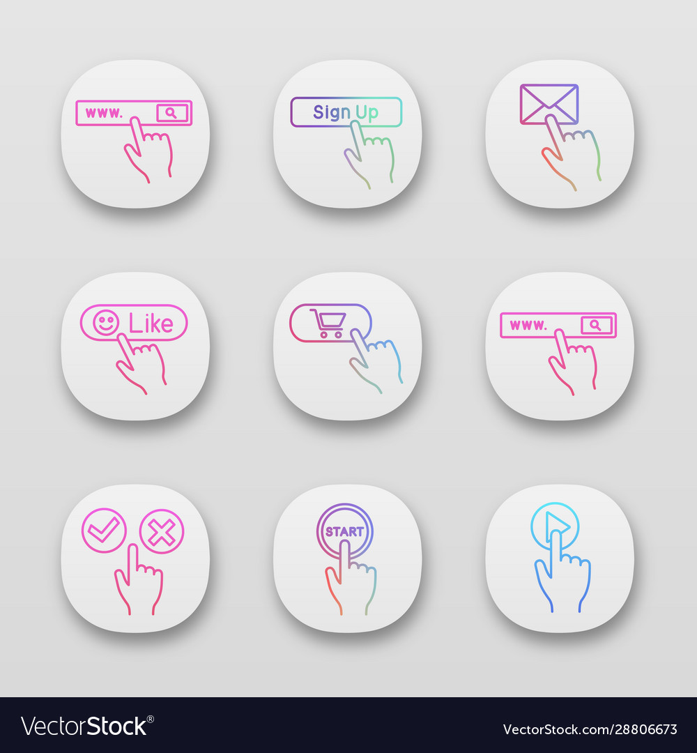 Click app icons set