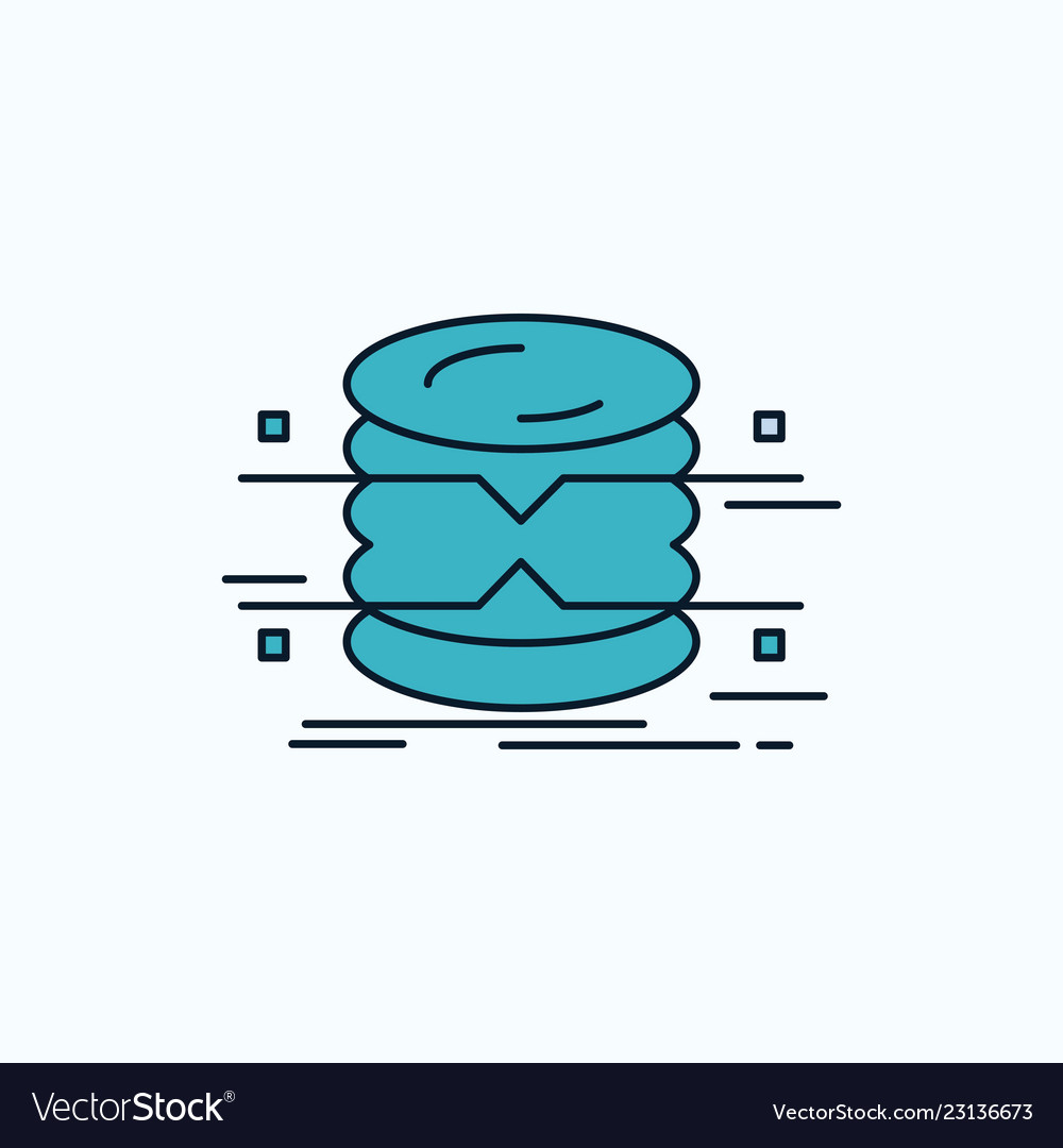 Database data architecture infographics
