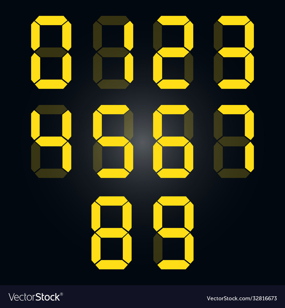 Digital numbers set calculator