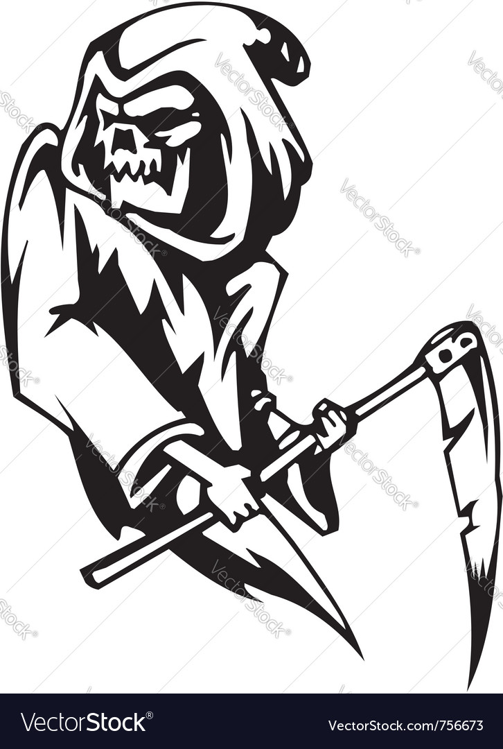 Grim reaper - halloween Royalty Free Vector Image